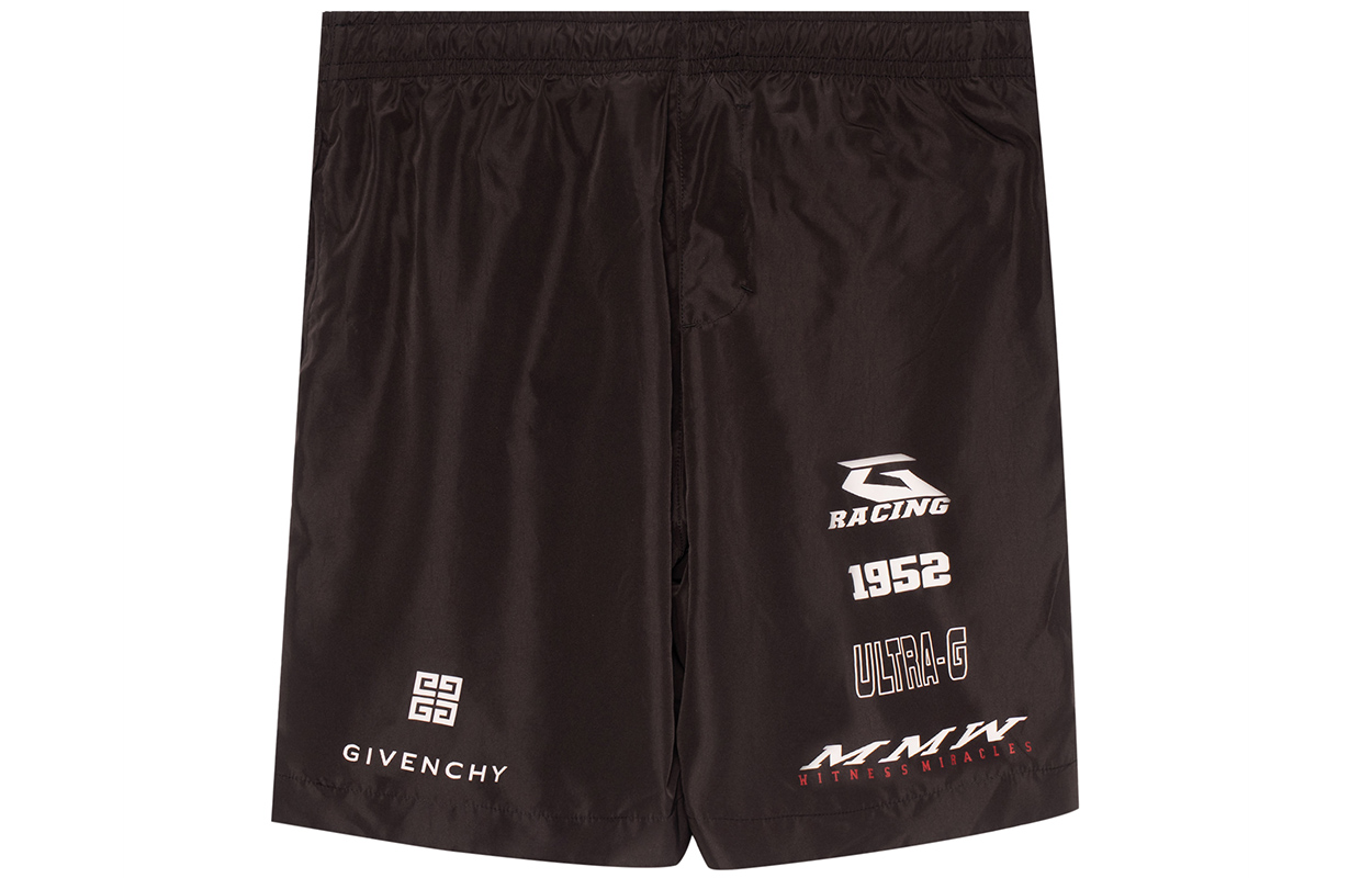 Order ジバンシィ SS23 ロゴプリント スイムショーツ ブラック BMA00Y1YCB-004