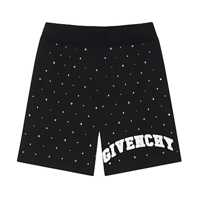 GIVENCHY SS23 Loose Fit Letter Print Casual Shorts Black BM515J3YEK001