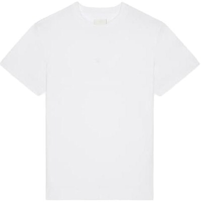 Givenchy SS23 Plain White Crew Neck Pullover Straight T-Shirt BM716G3YCC-100 Order Givenchy SS23 Plain White Crew Neck Pullover Straight T-Shirt BM716G3YCC-100