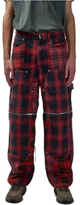 Givenchy SS23 Seluar Lurus Pinggang Tinggi Merah Corak Petak BM51BJ5Y7G-009 Order Givenchy SS23 Seluar Lurus Pinggang Tinggi Merah Corak Petak BM51BJ5Y7G-009