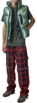 Givenchy SS23 Seluar Lurus Pinggang Tinggi Merah Corak Petak BM51BJ5Y7G-009 Lookbook Givenchy SS23 Seluar Lurus Pinggang Tinggi Merah Corak Petak BM51BJ5Y7G-009