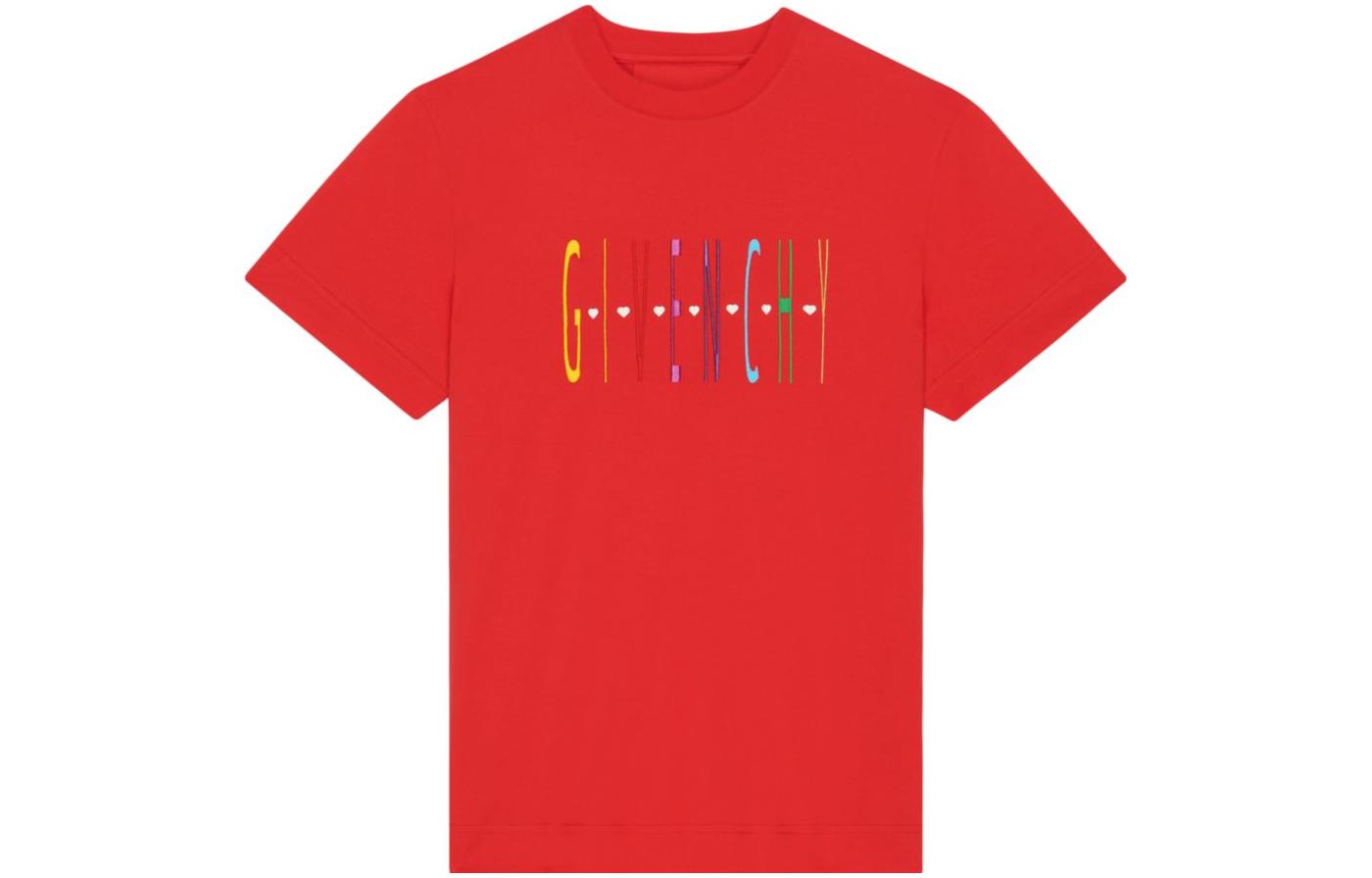 Givenchy SS23  Red T-Shirt with Letter Print BM716G3YAS-600 圖 2