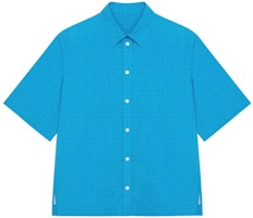 Givenchy SS23 Solid Button-Up Shirt Light Blue Short Sleeve. BM60XX14X9-456 Givenchy SS23 Solid Button-Up Shirt Light Blue Short Sleeve. BM60XX14X9-456