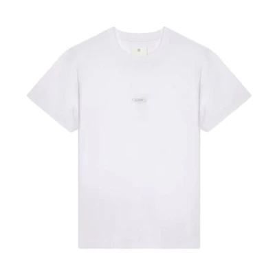 Givenchy SS23 Solid Color Crewneck Pullover T-Shirt White BM716R3YCN-100