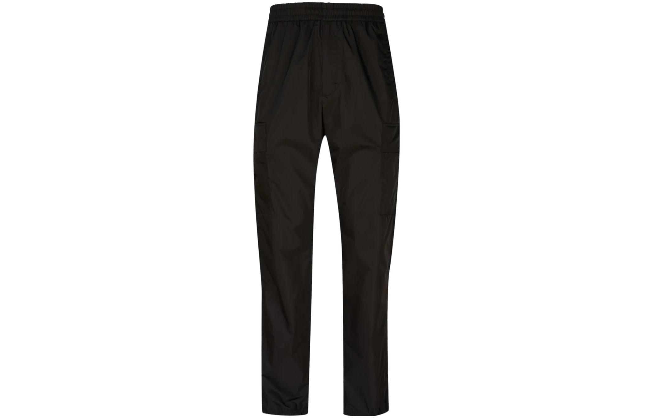 Givenchy SS23  Solid Color Elastic Waist Straight-Leg Pants Black BM514V13YT-001