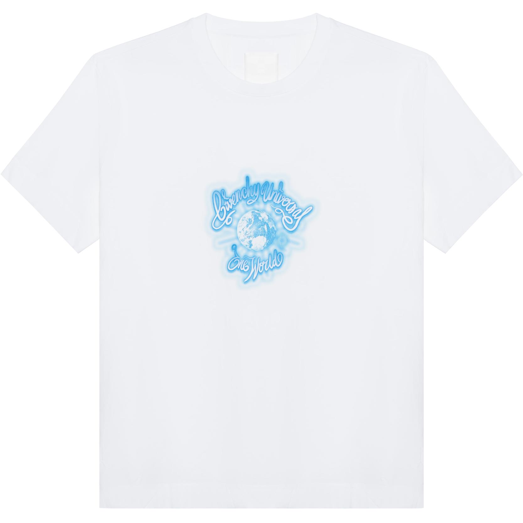 Buy Givenchy SS23  Tie-Dye Effect Short Sleeve T-Shirt White BM716G3YFE-100