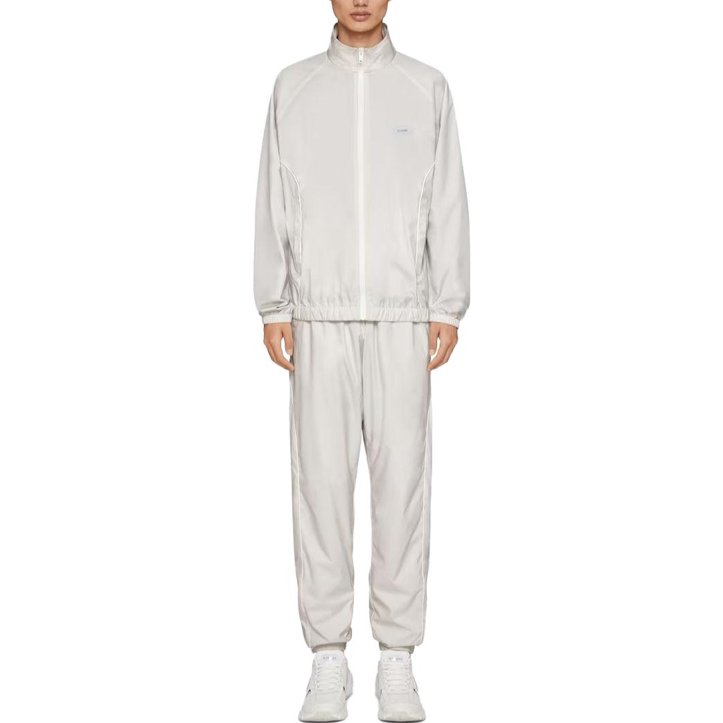 Lookbook 지방시 SS23 화이트 엘라스틱 웨이스트 캐주얼 팬츠. BM518R14DG-150