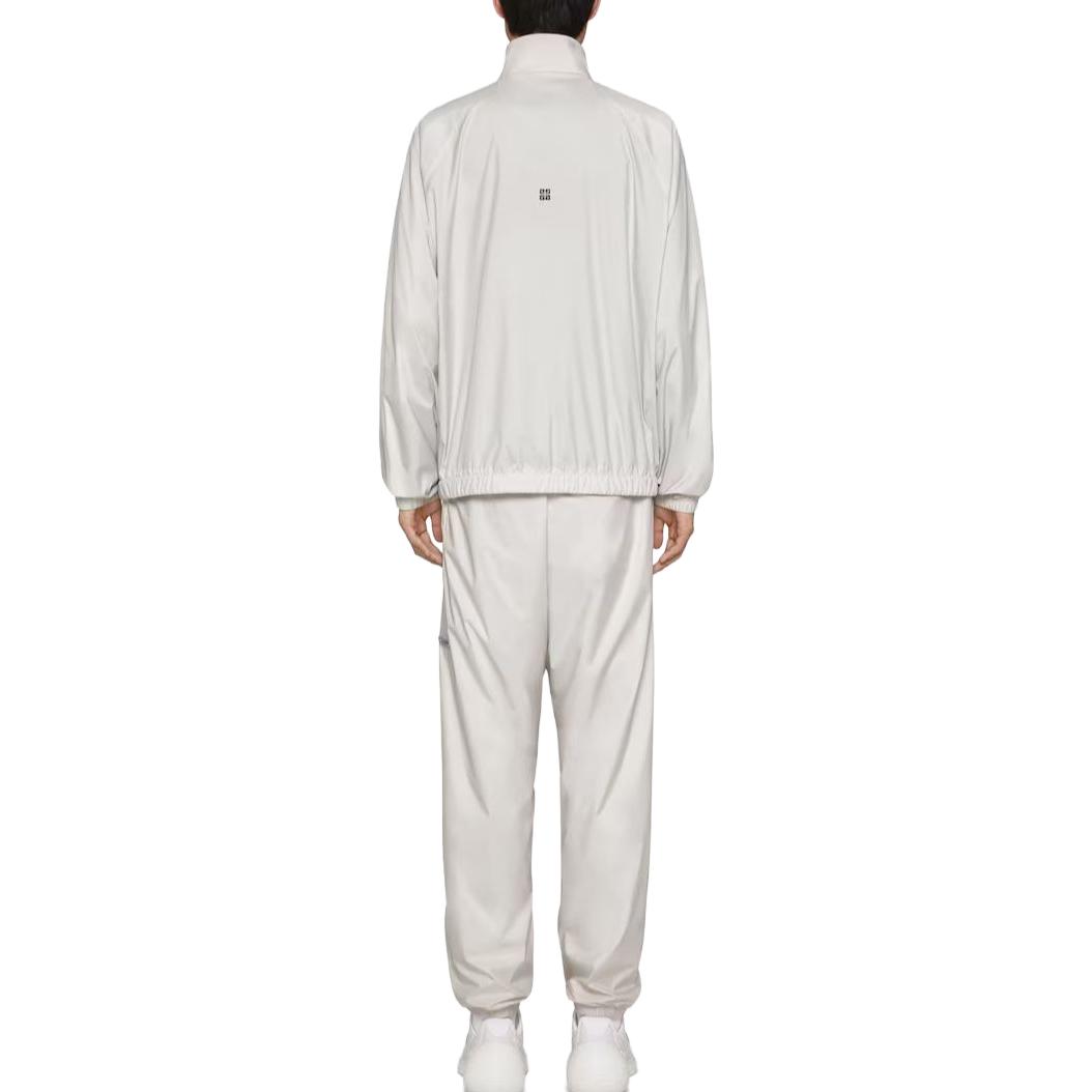 Shop 지방시 SS23 화이트 엘라스틱 웨이스트 캐주얼 팬츠. BM518R14DG-150