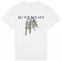 Givenchy SS23 White Letter Pattern Print Crewneck Short Sleeve T-Shirt BM716G3YBC-100 Givenchy SS23 White Letter Pattern Print Crewneck Short Sleeve T-Shirt BM716G3YBC-100