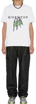 Givenchy SS23 白色字母圖案印花短袖圓領T恤 BM716G3YBC-100 Shop Givenchy SS23 白色字母圖案印花短袖圓領T恤 BM716G3YBC-100