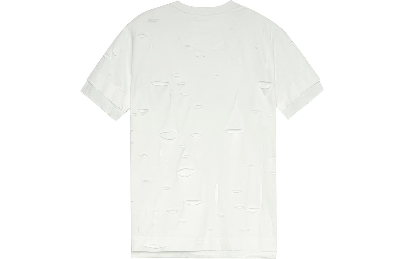 Lookbook ジバンシィ SS23 ホワイトルーズフィットTシャツ レタープリント付き BM71GL3Y8Y100