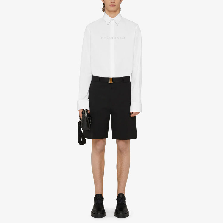 GIVENCHY SS23  White Plain Long Sleeve Button-Up Collared Shirt BM60QJ146X-100 圖 3