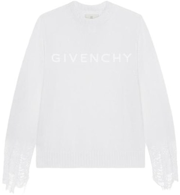 GIVENCHY SS23 Sweater Lengan Panjang Putih Sheer Effect. BM90LN4YD1-100 Order GIVENCHY SS23 Sweater Lengan Panjang Putih Sheer Effect. BM90LN4YD1-100