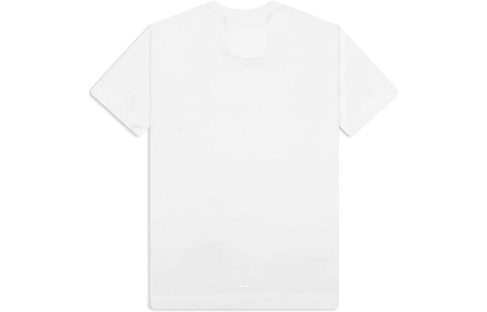 Lookbook 纪梵希SS23白色短袖T恤 字母Logo印花设计 BM716G3YCA-100