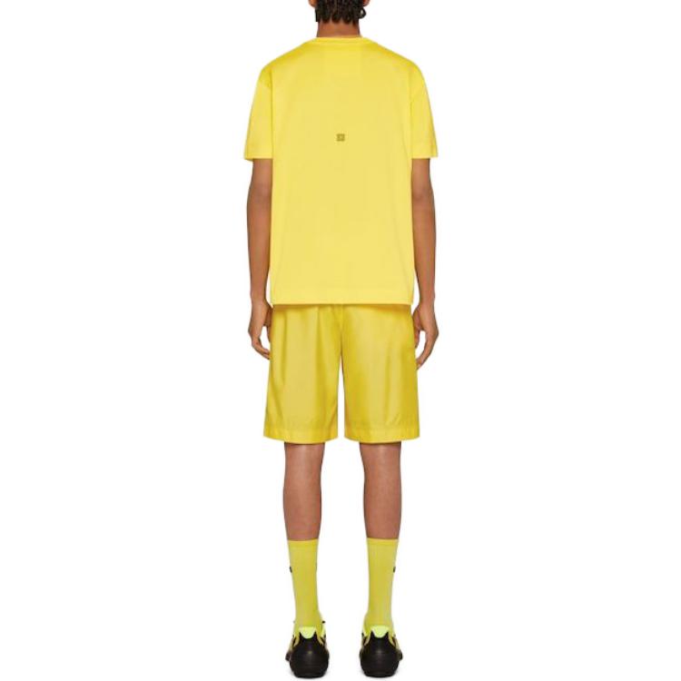 Purchase 纪梵希 SS23 黄色标志短袖圆领T恤 BM716R3YCN-700