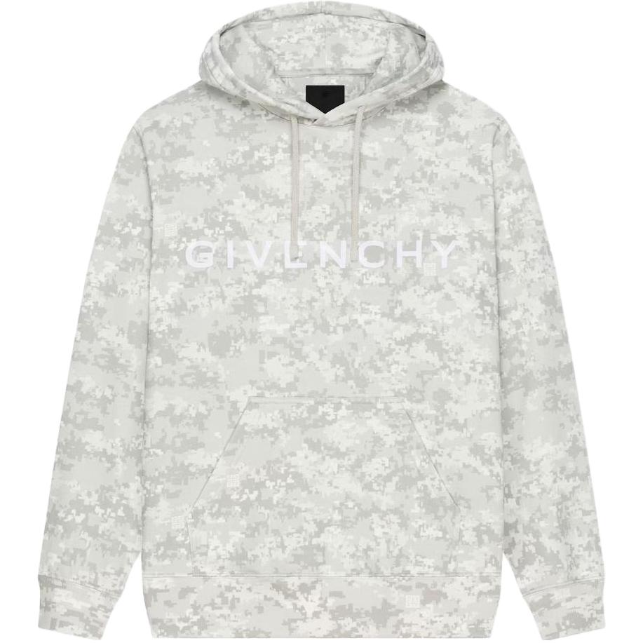 Givenchy SS23 All-Over Letter Printed Pullover Sweatshirt Grey () BMJ0HD3YBD-058