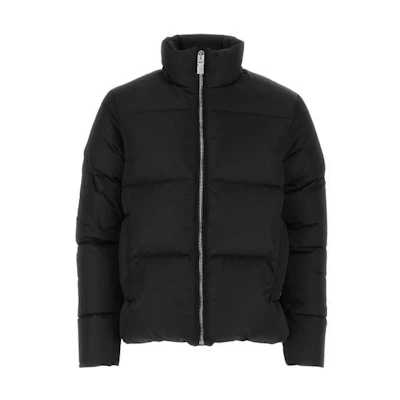 Givenchy SS23 Black Down-Filled Zip-Up Jacket with Stand Collar BM00ZY13YT001