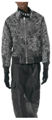 Givenchy Jaket Hitam SS23 dengan Print Huruf di Kerah GM2022111702 Buy Givenchy Jaket Hitam SS23 dengan Print Huruf di Kerah GM2022111702