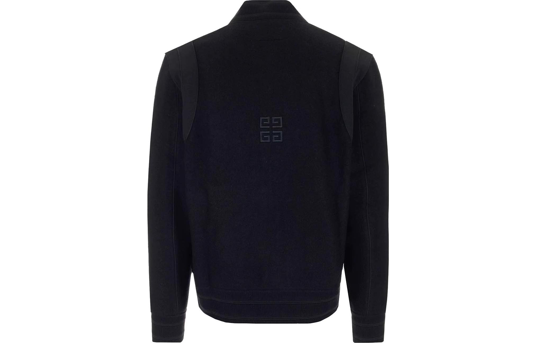 Lookbook Givenchy SS23 黑色刺繡Logo飛行夾克 長袖外套 BM00R64Y82-001