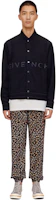 Purchase Givenchy SS23 Black Logo Embroidered Bomber Jacket Long Sleeve BM00R64Y82-001