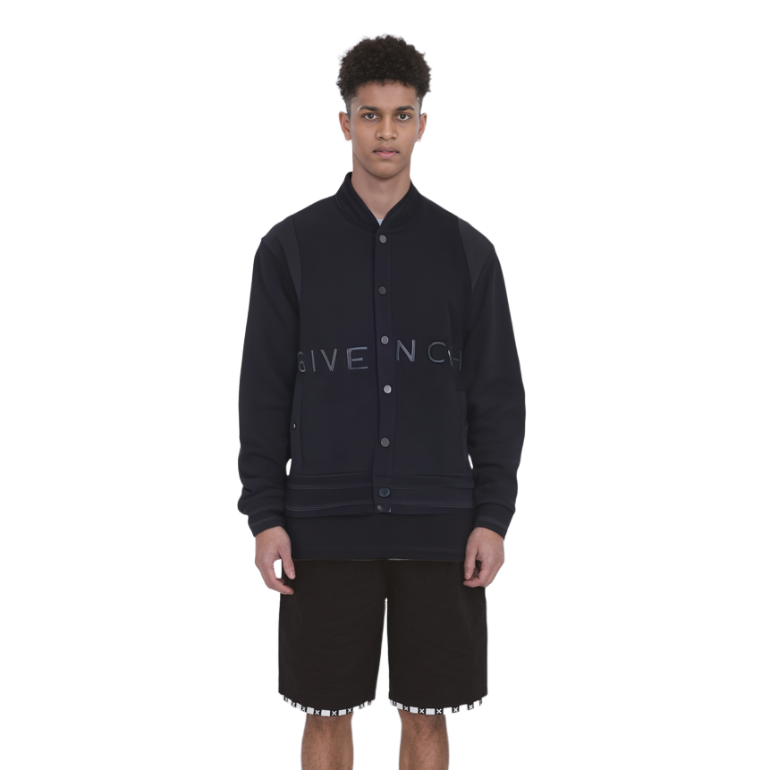 Details for Givenchy SS23 黑色刺繡Logo飛行夾克 長袖外套 BM00R64Y82-001