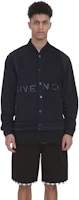 Details for Givenchy SS23 Black Logo Embroidered Bomber Jacket Long Sleeve BM00R64Y82-001