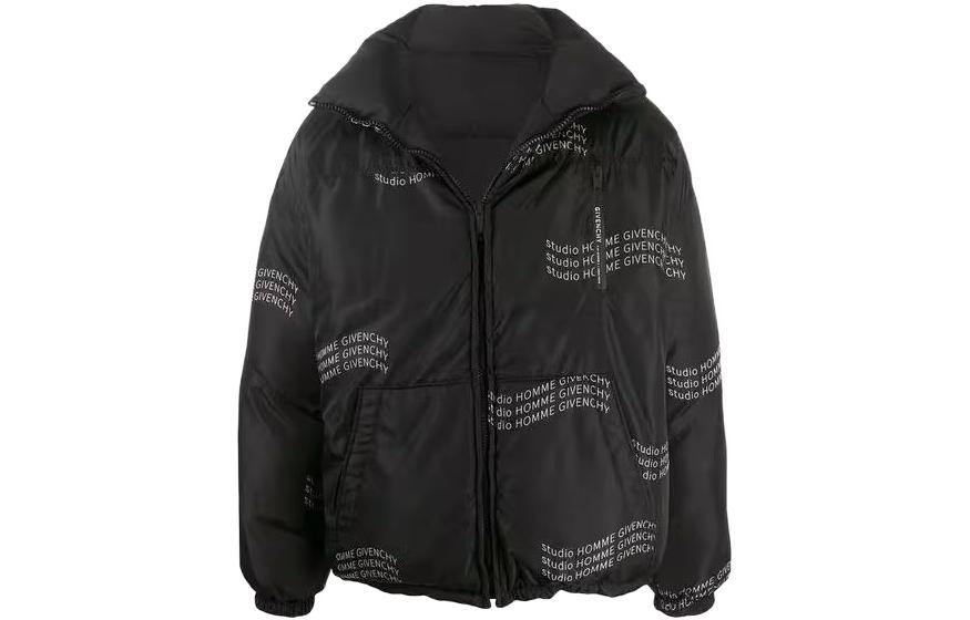 Givenchy SS23 Black Logo Stand Collar Long Sleeve Jacket BM00GJ12MB-004