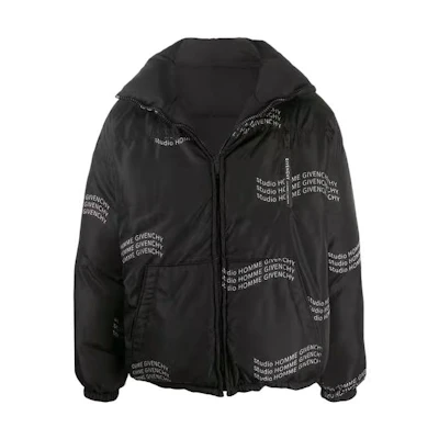 Givenchy SS23 Black Logo Stand Collar Long Sleeve Jacket BM00GJ12MB-004
