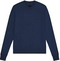 Givenchy SS23 Blue Crewneck Jumper with Small Logo Jacquard for Men. BM90KR4YDD-410 Givenchy SS23 Blue Crewneck Jumper with Small Logo Jacquard for Men. BM90KR4YDD-410