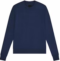 Order Givenchy 男士 SS23 藍色小Logo提花圓領毛衣 BM90KR4YDD-410