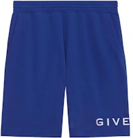 Givenchy SS23 Blue Letter Print Elastic Waist Loose Fit Casual Shorts Men BM51863YAC-426 Givenchy SS23 Blue Letter Print Elastic Waist Loose Fit Casual Shorts Men BM51863YAC-426