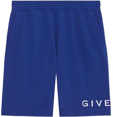 Givenchy SS23 Blue Letter Print Elastic Waist Loose Fit Casual Shorts Men BM51863YAC-426 Order Givenchy SS23 Blue Letter Print Elastic Waist Loose Fit Casual Shorts Men BM51863YAC-426