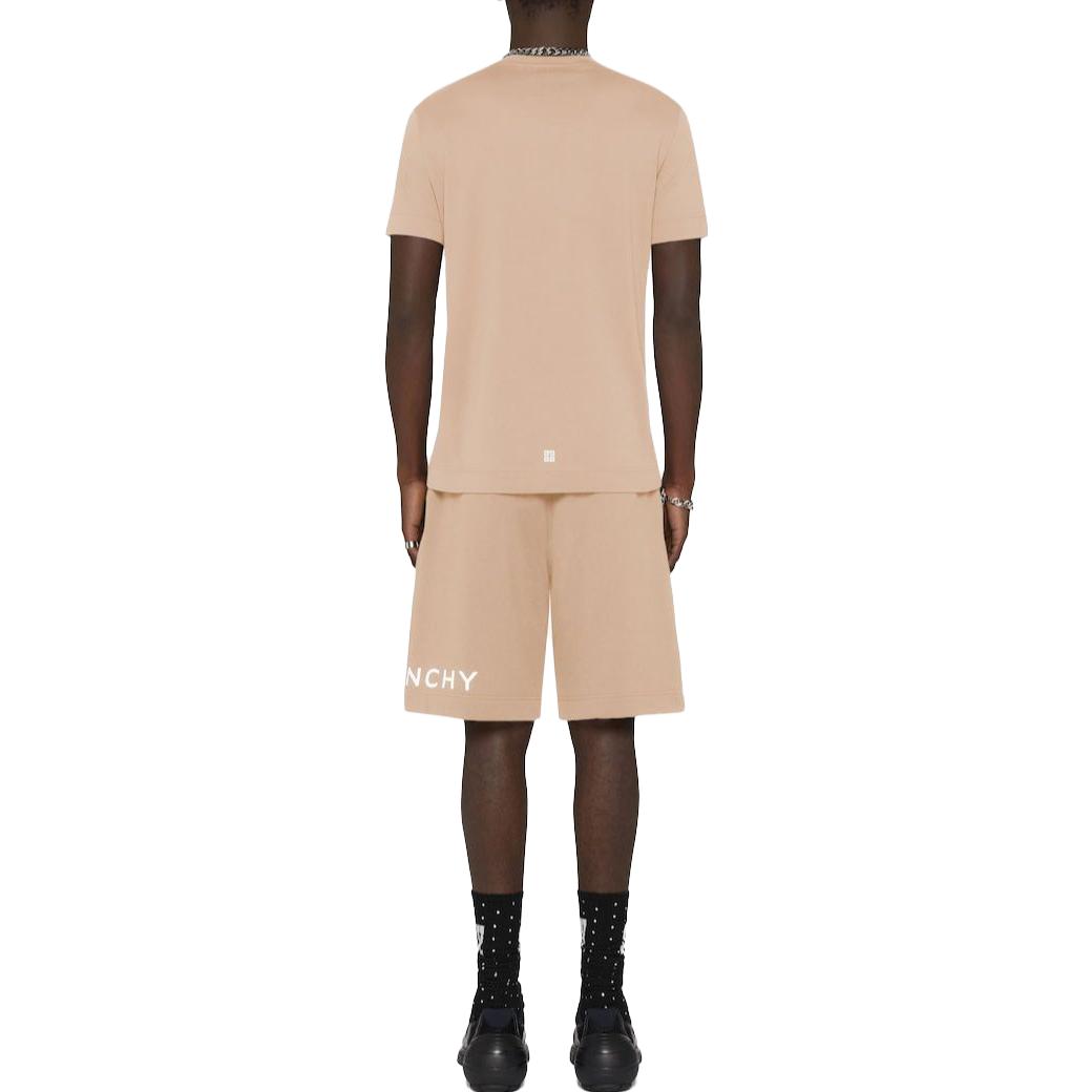 Givenchy SS23 Brown Letter Logo Print Short Sleeve T-Shirt . BM716G3YAC-280 圖 4