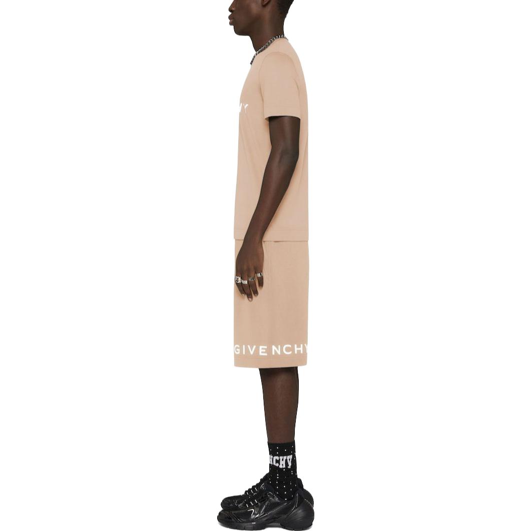 Givenchy SS23 Brown Letter Logo Print Short Sleeve T-Shirt . BM716G3YAC-280 圖 5