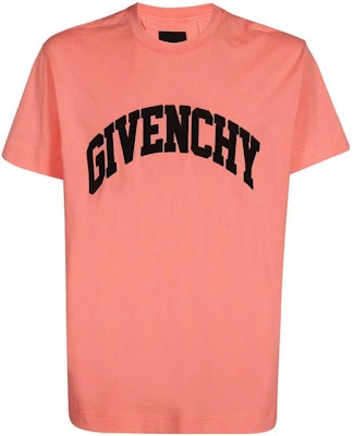 Givenchy SS23 Coral Pink Logo Print Crewneck T-Shirt BM716N3YAA-685 Order Givenchy SS23 Coral Pink Logo Print Crewneck T-Shirt BM716N3YAA-685