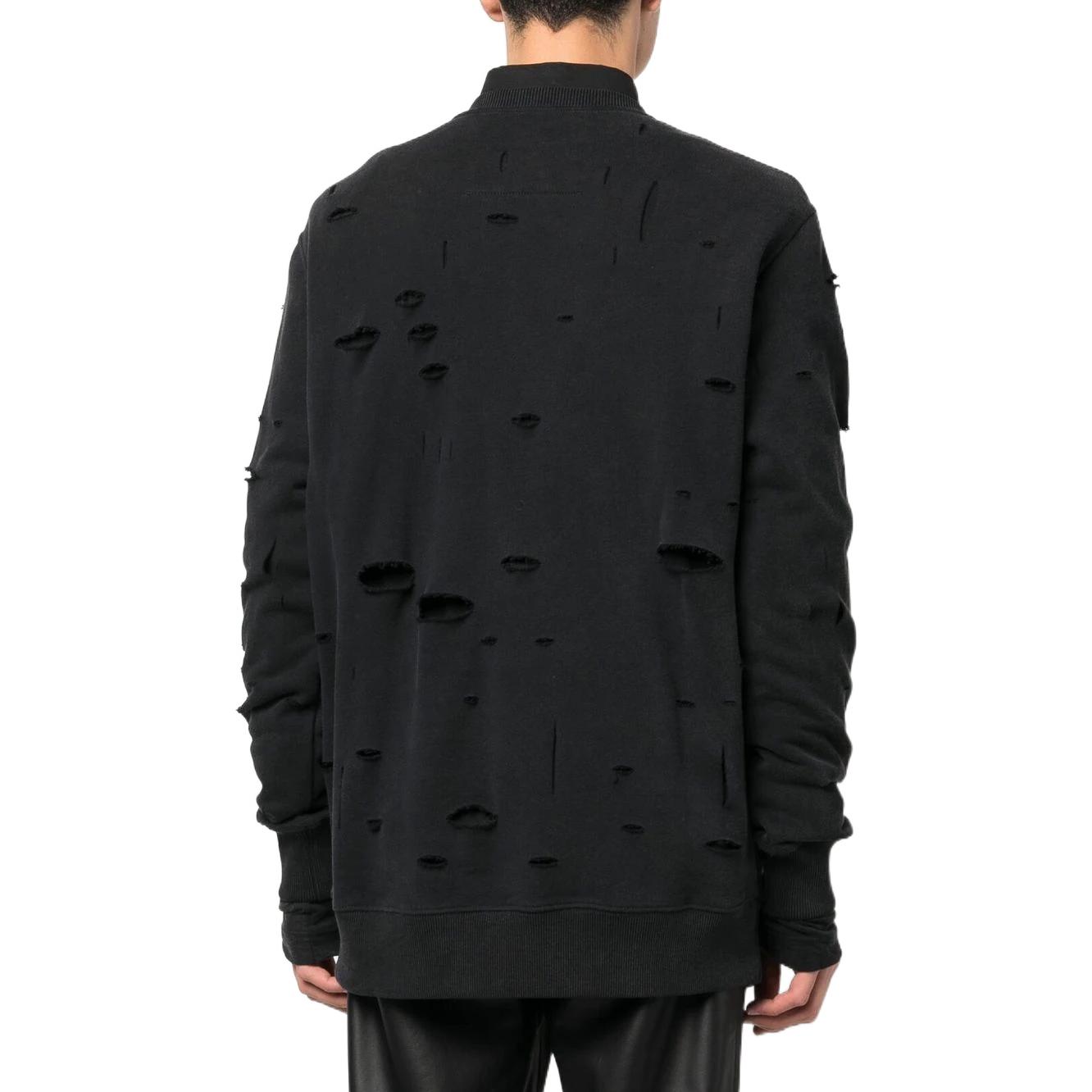 Shop Sudadera Negra con Logo Distressed de GIVENCHY SS23. BMJ0KE3Y9W-011