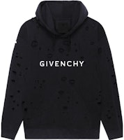 Givenchy SS23 Distressed Logo Print Hoodie Black Fashion. BMJ0KF3Y9W-011 Givenchy SS23 Distressed Logo Print Hoodie Black Fashion. BMJ0KF3Y9W-011