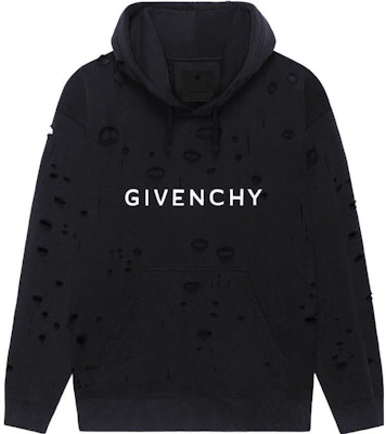 지방시 SS23 디스트레스드 로고 프린트 후디 블랙. BMJ0KF3Y9W-011 Order 지방시 SS23 디스트레스드 로고 프린트 후디 블랙. BMJ0KF3Y9W-011