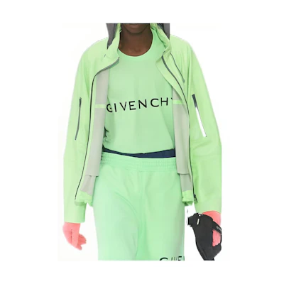 Givenchy SS23 Fluorescent Green Zip Hoodie Jacket GM2022111715