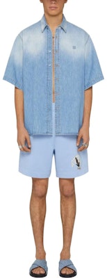 GIVENCHY SS23 Kemeja Lengan Pendek Gradient Pria Biru Muda BM60XB5Y6Q 452 Lookbook GIVENCHY SS23 Kemeja Lengan Pendek Gradient Pria Biru Muda BM60XB5Y6Q 452