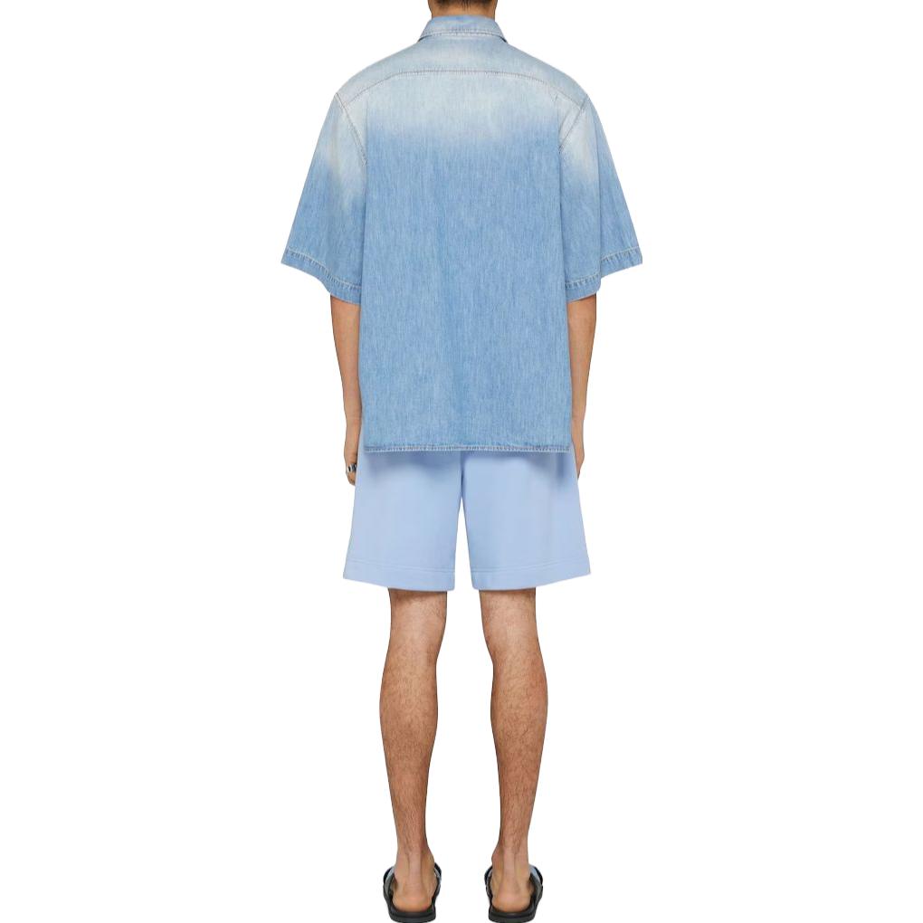 Purchase GIVENCHY SS23 Kemeja Lengan Pendek Gradient Pria Biru Muda BM60XB5Y6Q 452