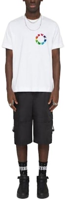 纪梵希 SS23 图案印花圆领白色短袖休闲T恤 BM716G3YFR-100 Lookbook 纪梵希 SS23 图案印花圆领白色短袖休闲T恤 BM716G3YFR-100