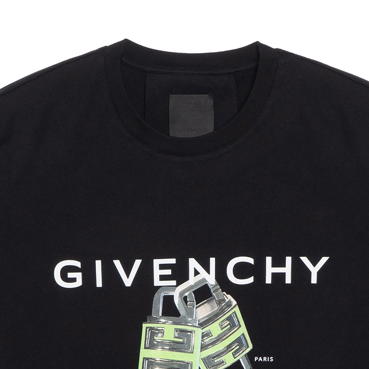Givenchy SS23 Graphic Print Crewneck Short Sleeve T-Shirt Black . BM716G3YBC-001 圖 7