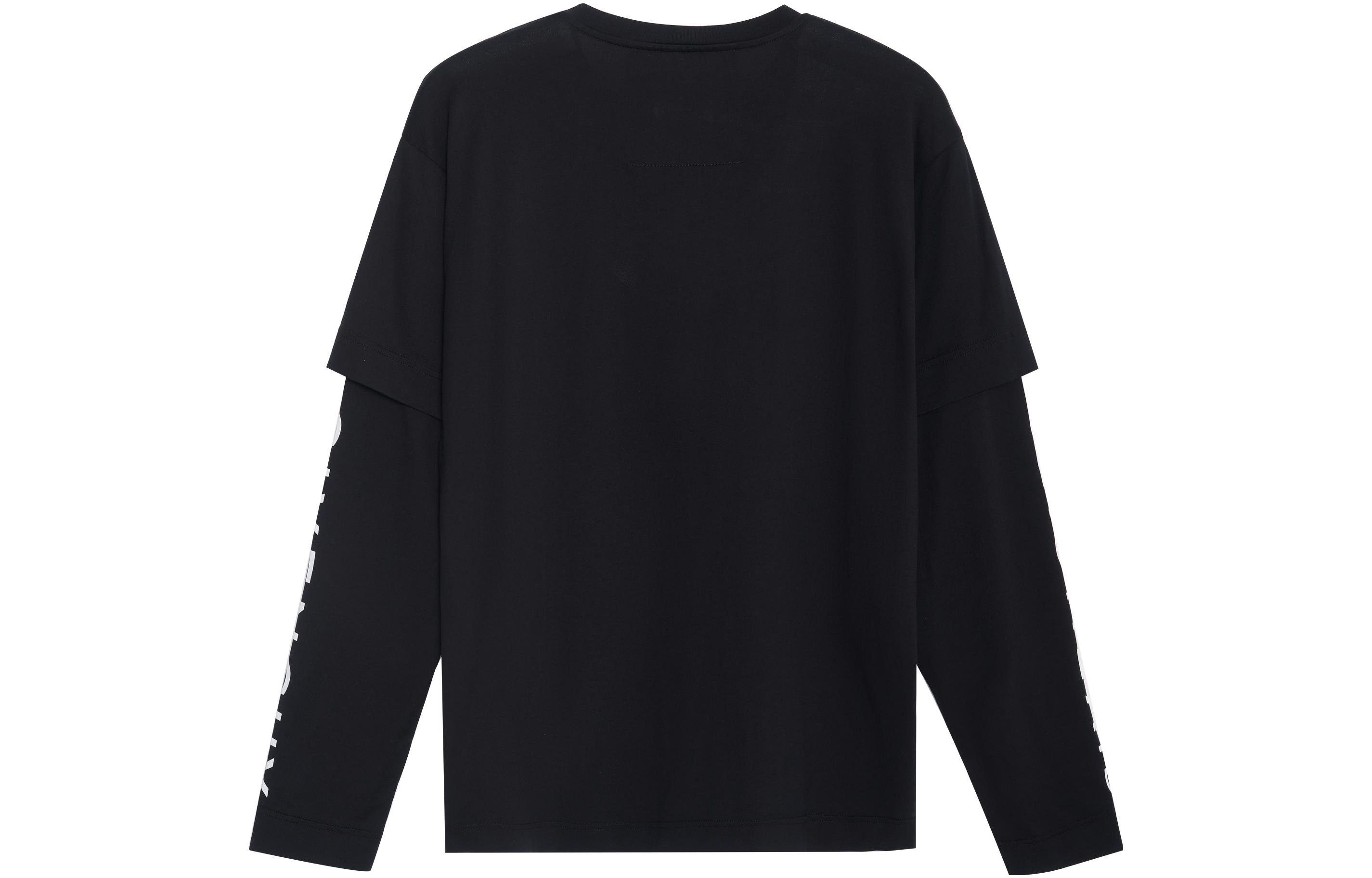 Lookbook 지방시 SS23 레터 프린트 크루넥 롱슬리브 티셔츠 블랙 BM71G53YAM-001