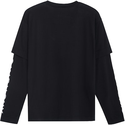 지방시 SS23 레터 프린트 크루넥 롱슬리브 티셔츠 블랙 BM71G53YAM-001 Lookbook 지방시 SS23 레터 프린트 크루넥 롱슬리브 티셔츠 블랙 BM71G53YAM-001