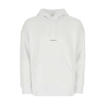 Givenchy SS23 Letter Print Pullover Hoodie White BMJ0HC3Y9Z100