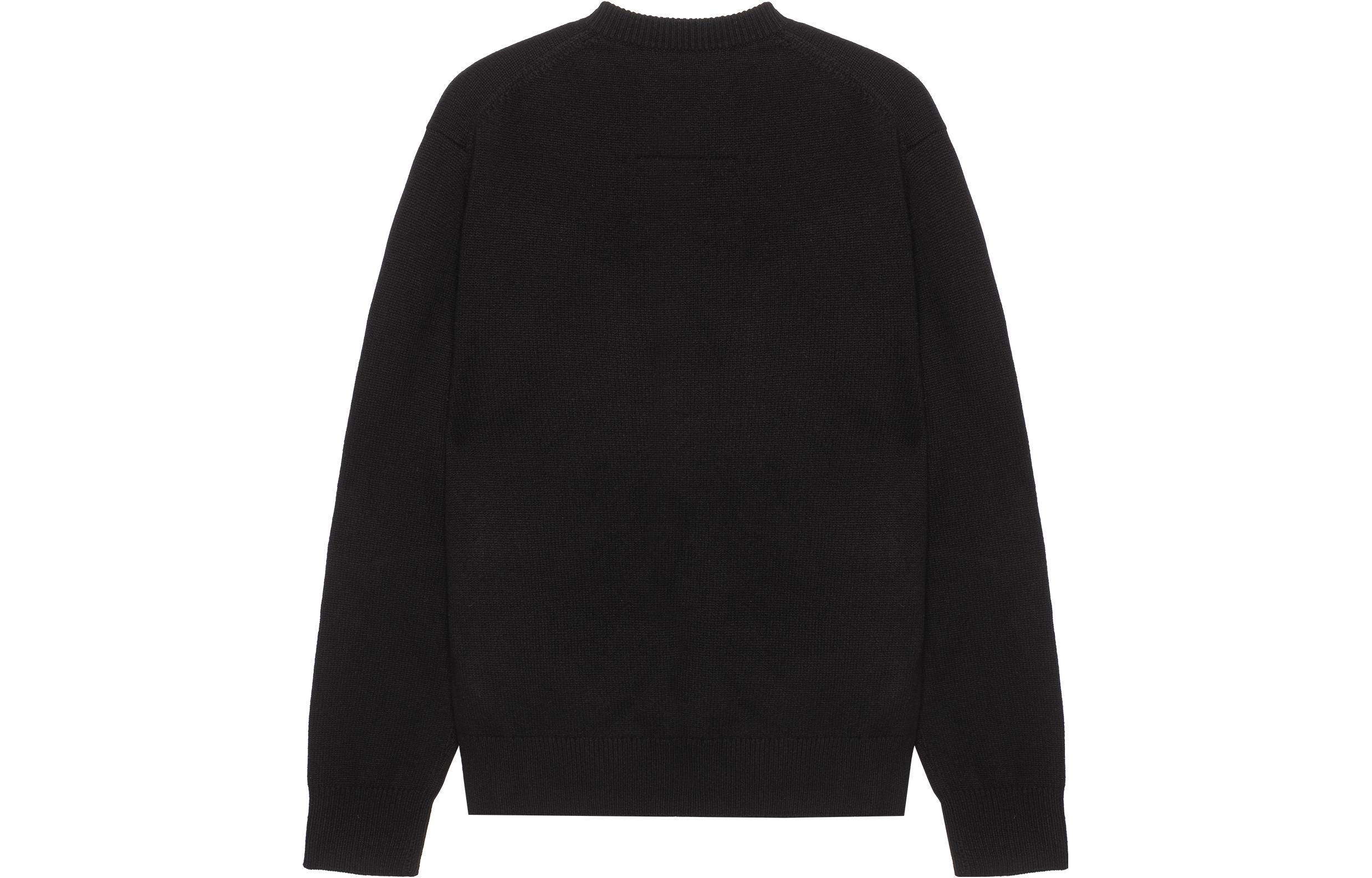 Lookbook GIVENCHY SS23 Logo Crewneck Loose Fit Sweater Hitam Lengan Panjang. BM90KX4YC6-001