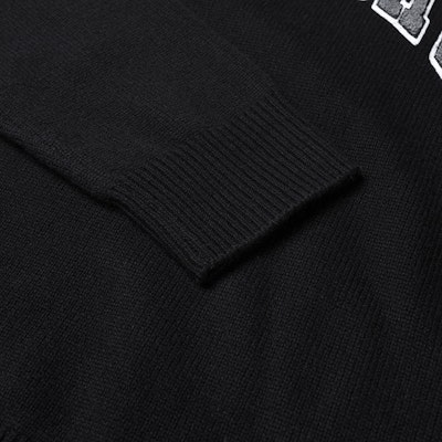 GIVENCHY SS23 Logo Crewneck Loose Fit Sweater Hitam Lengan Panjang. BM90KX4YC6-001 Cheap GIVENCHY SS23 Logo Crewneck Loose Fit Sweater Hitam Lengan Panjang. BM90KX4YC6-001