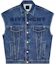 Order Givenchy SS23 Logo Huruf Pada Denim Vest Biru Unisex. BM01295Y4V-415