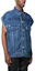 Shop Givenchy SS23 Logo Huruf Pada Denim Vest Biru Unisex. BM01295Y4V-415